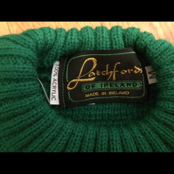 NWOT Latchfords of Ireland Shamrock ☘️ Sweater M L - Picture 3 of 3